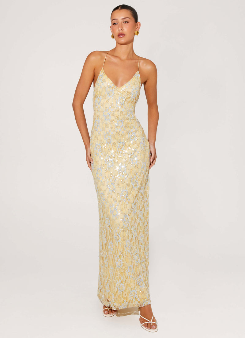 Truly Mine Maxi Dress - Yellow