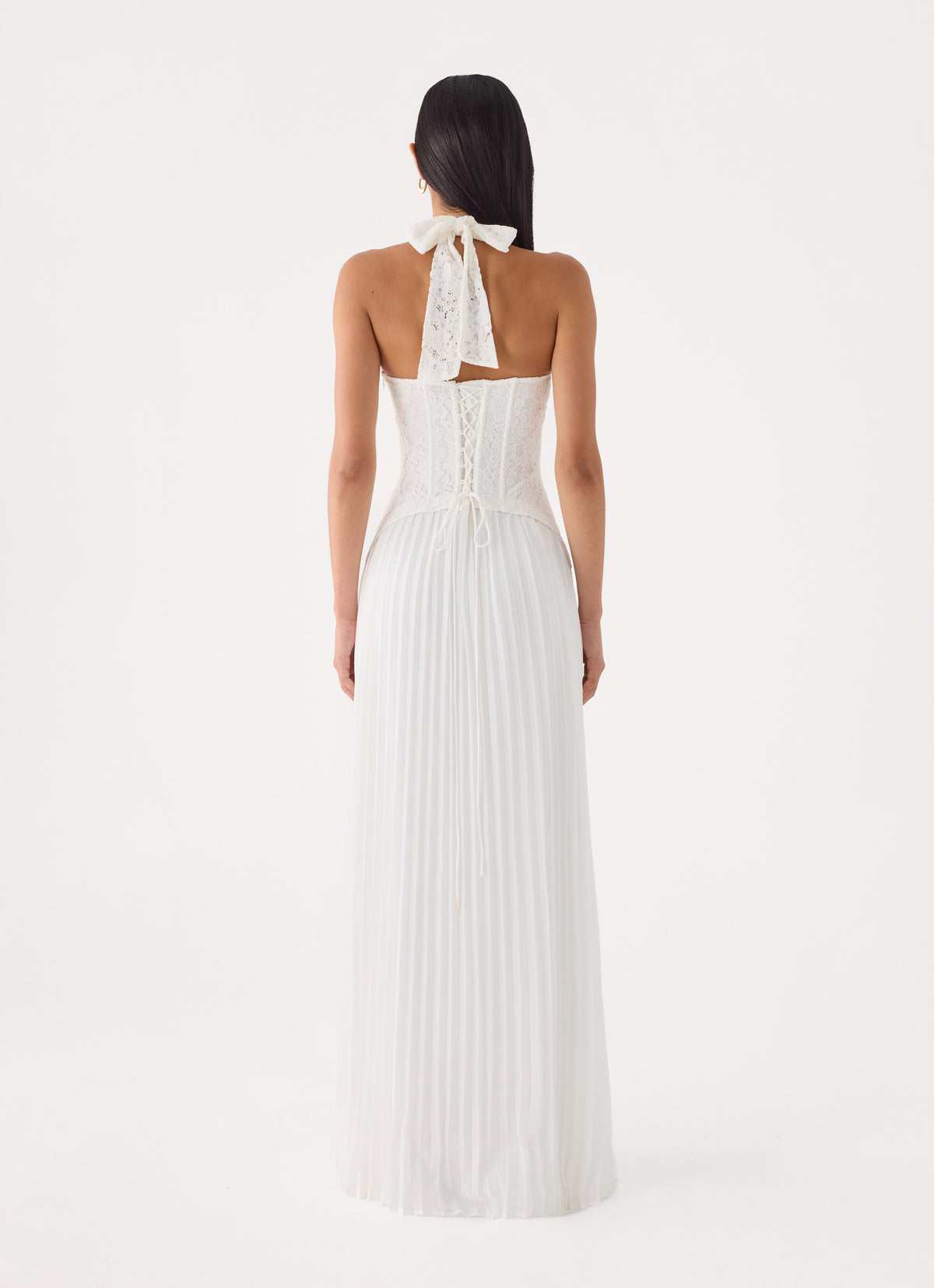 Tunnel Vision Maxi Dress - White