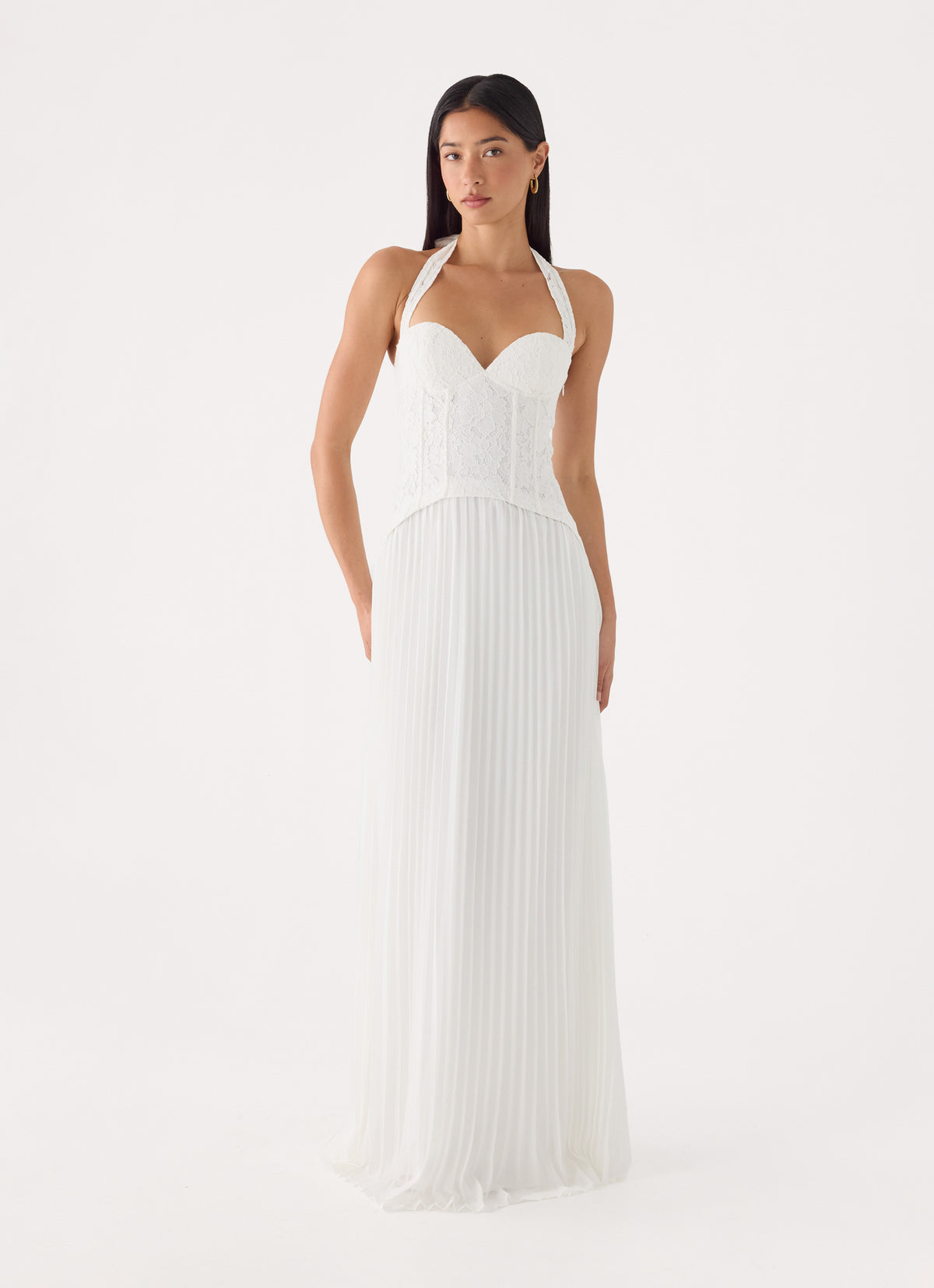 Tunnel Vision Maxi Dress - White