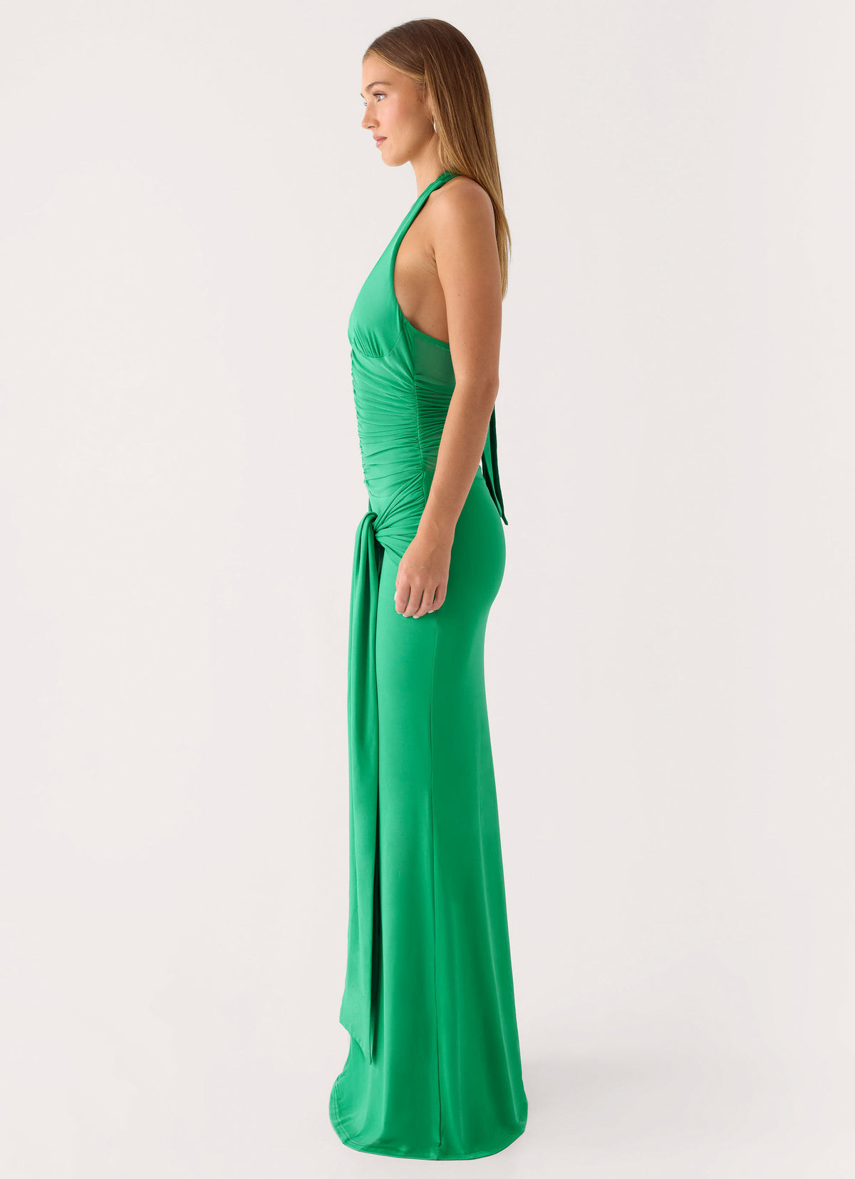 Tylan Halter Maxi Dress - Emerald Green
