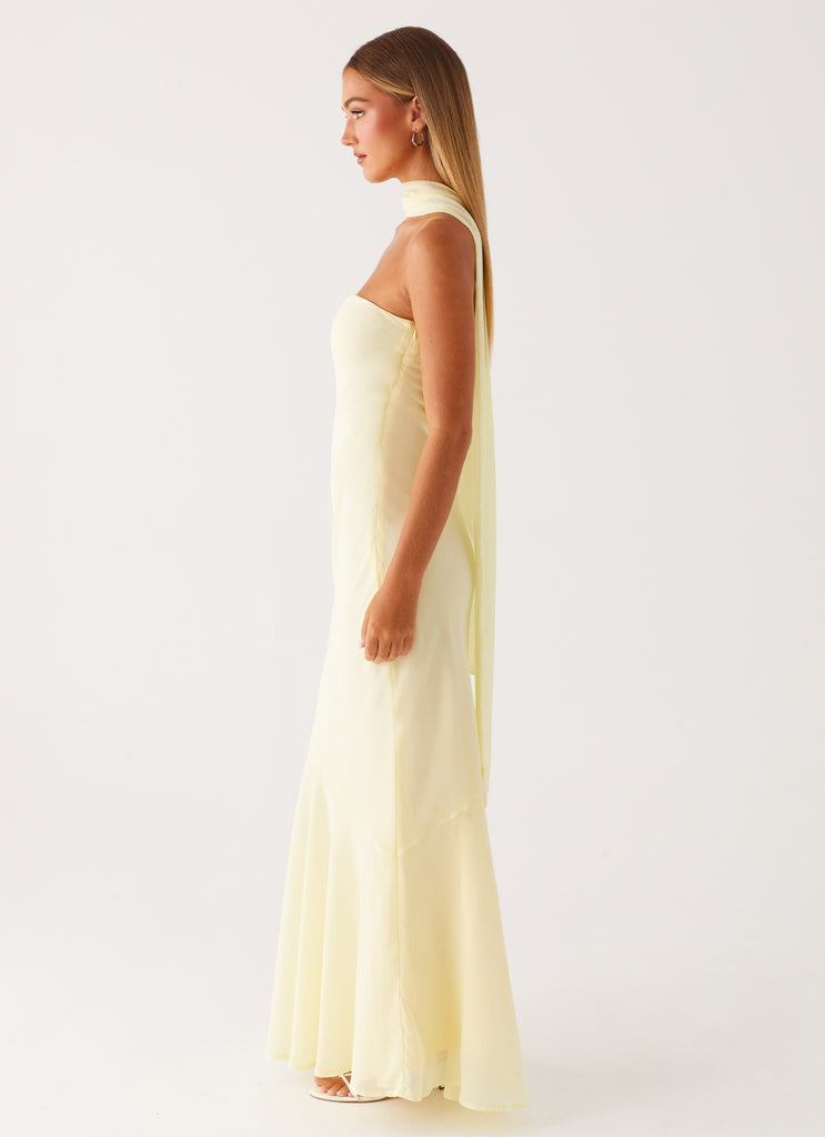 Under The Pagoda Maxi Dress - Yellow