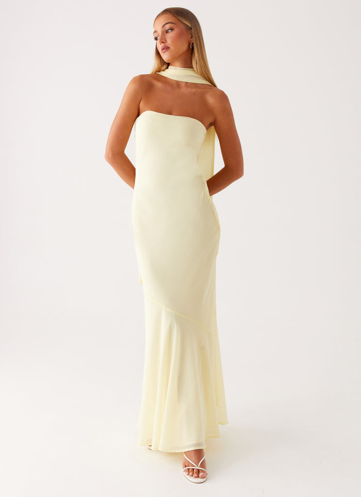 Under The Pagoda Maxi Dress - Yellow