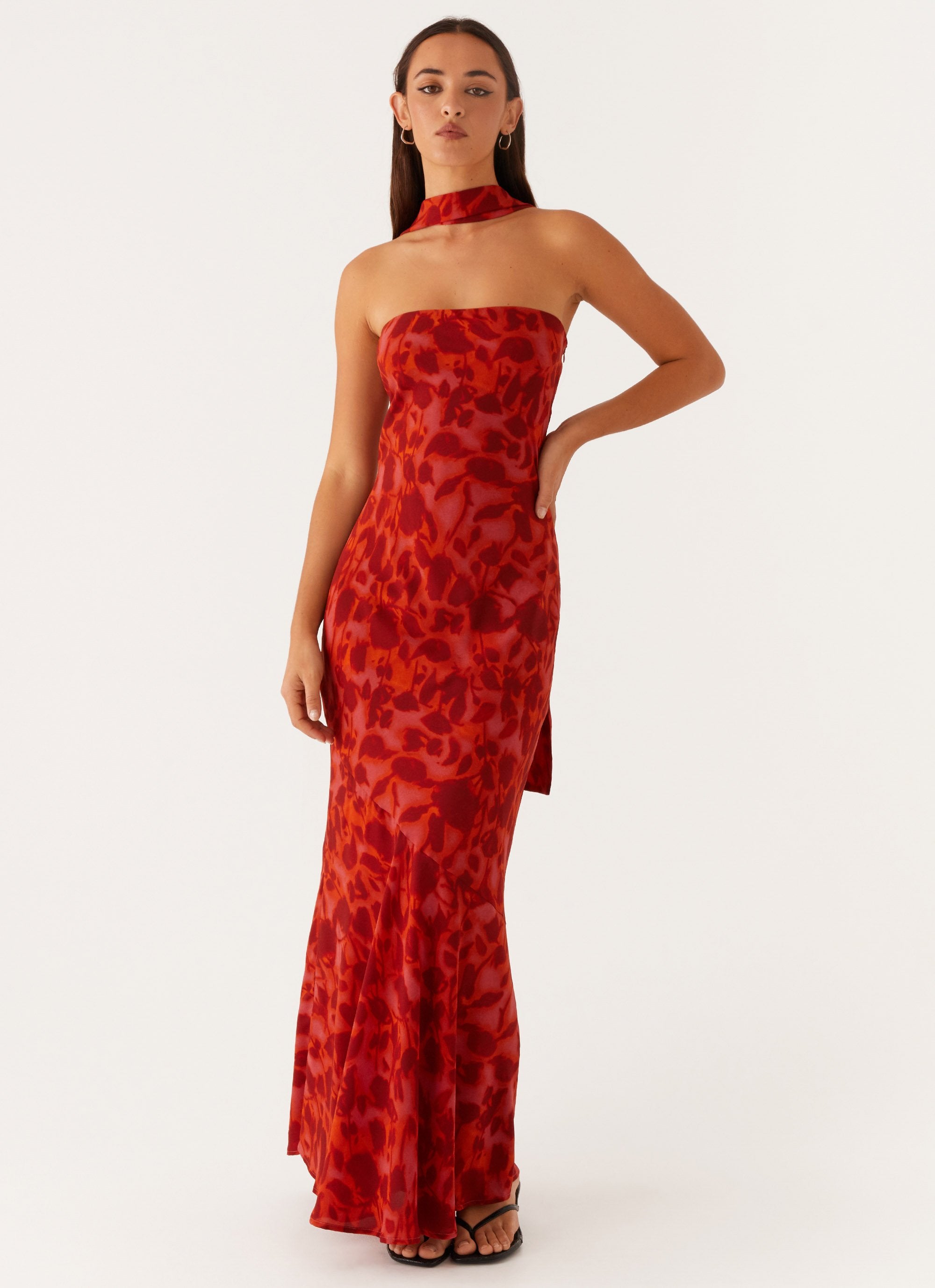 Sadona Maxi Dress Deep Red