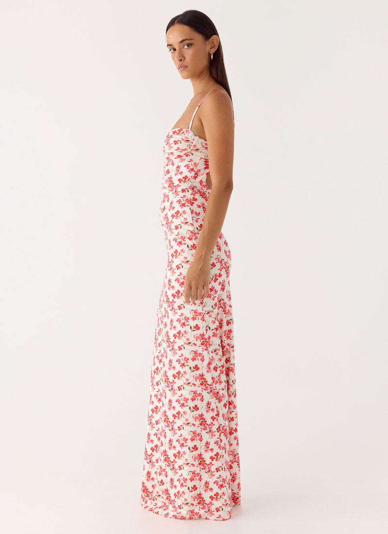 Vamonos Maxi Dress - Porcelain Rose