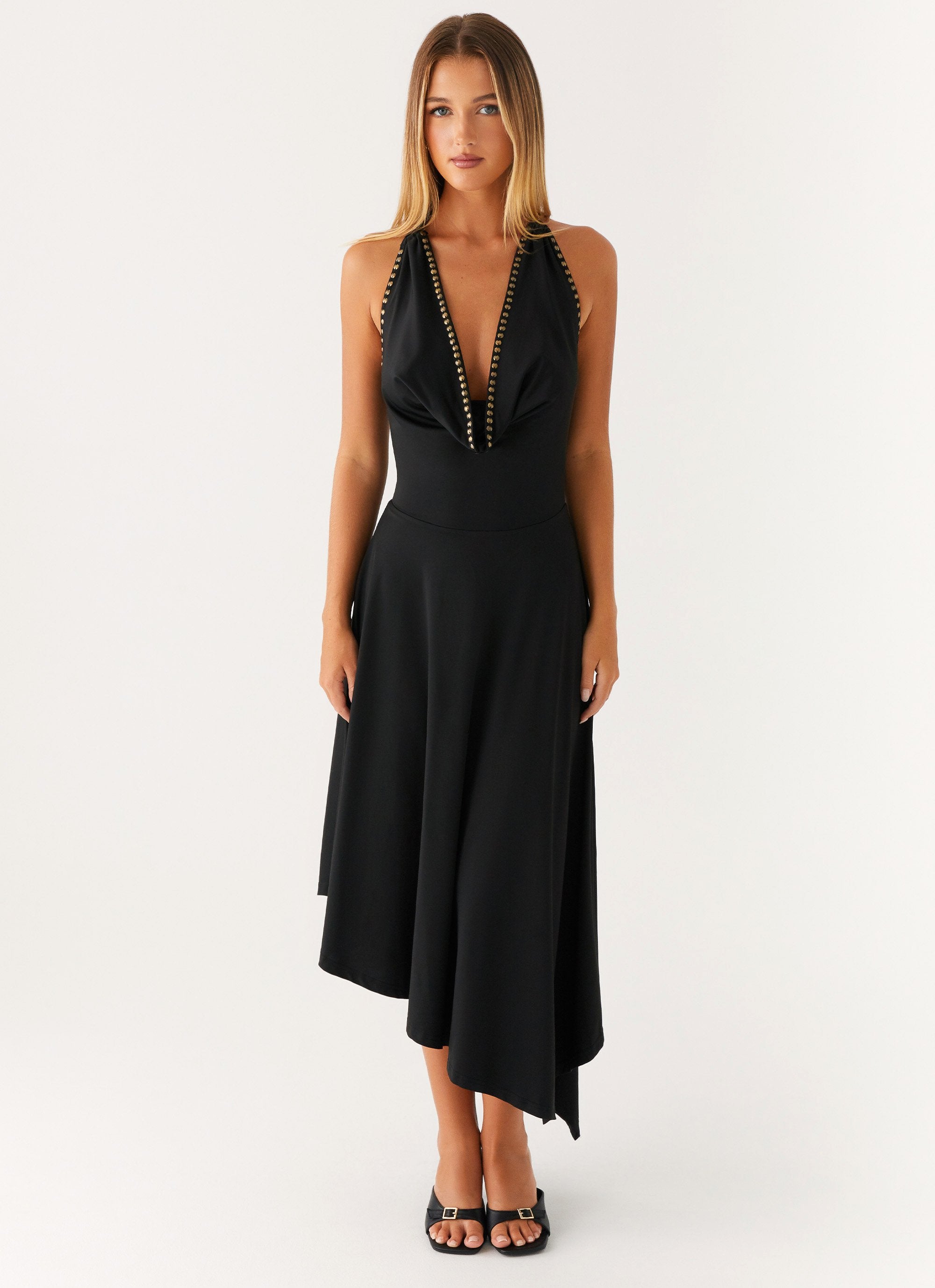 Vena Beaded Midi Dress