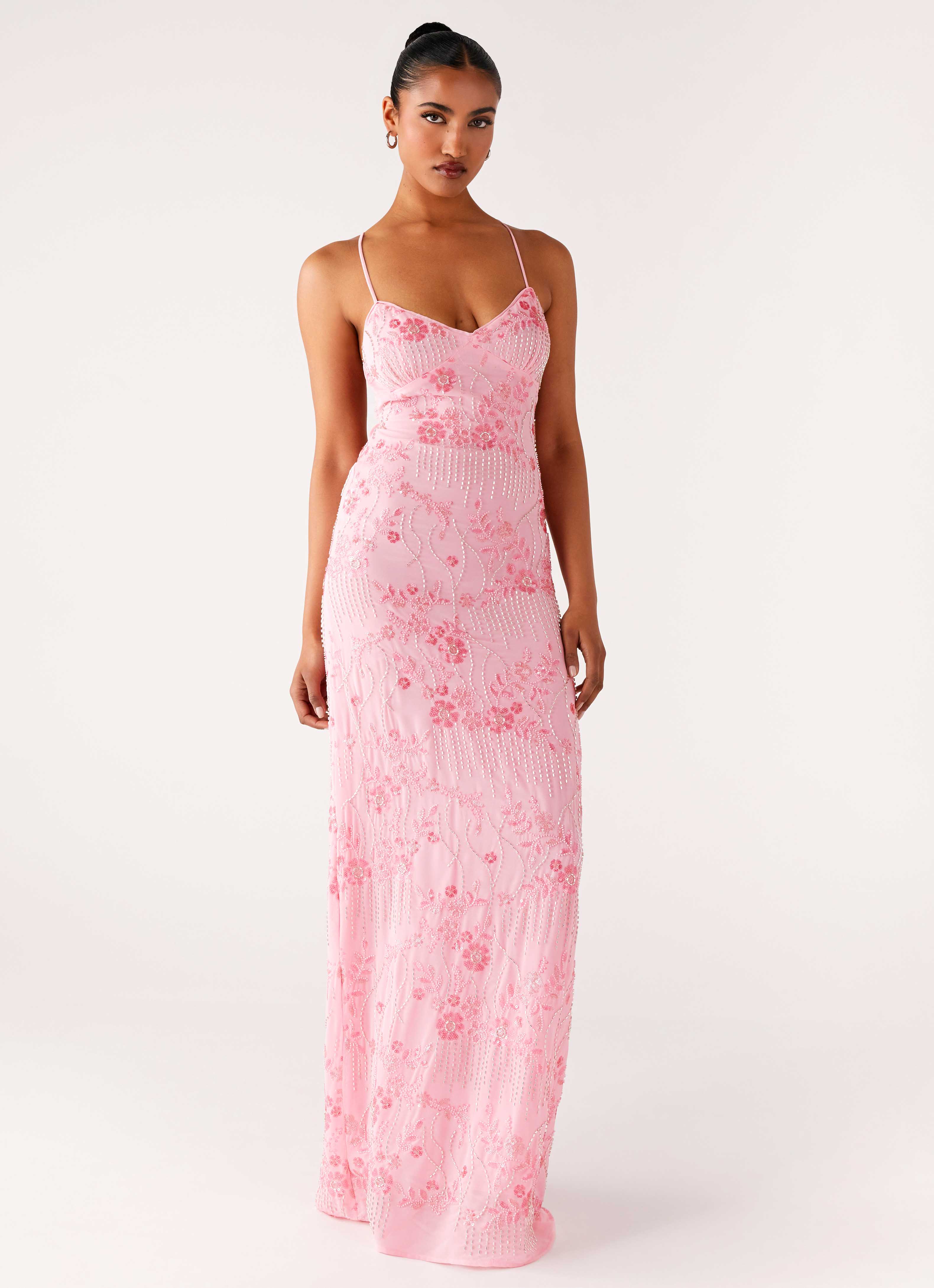 Vietta Sequin Cami Maxi Dress