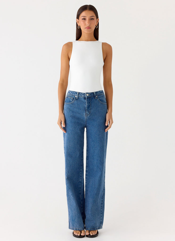 Vincenza Bodysuit - White