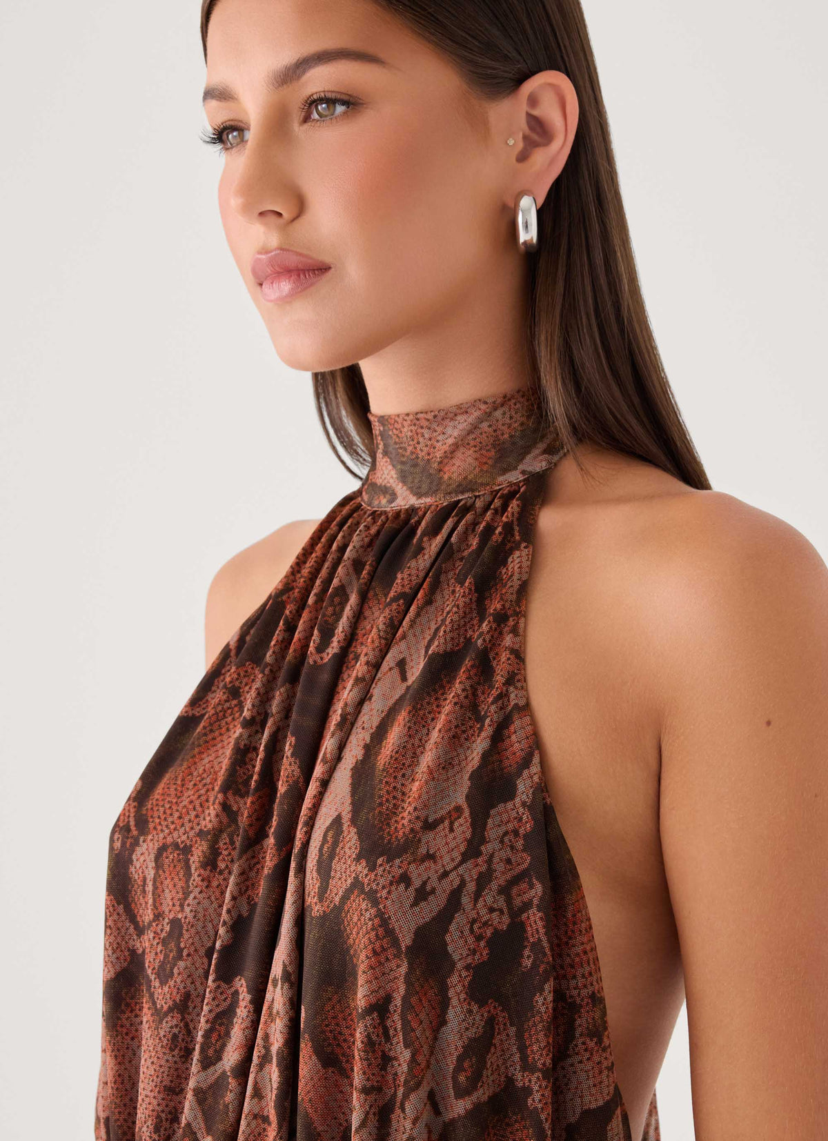 Viper Mini Dress - Snake Print