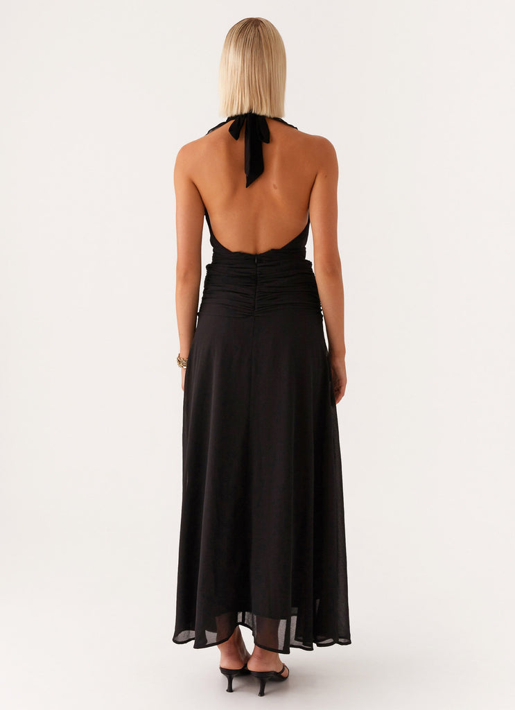 What You Need Frill Maxi Dress - Black