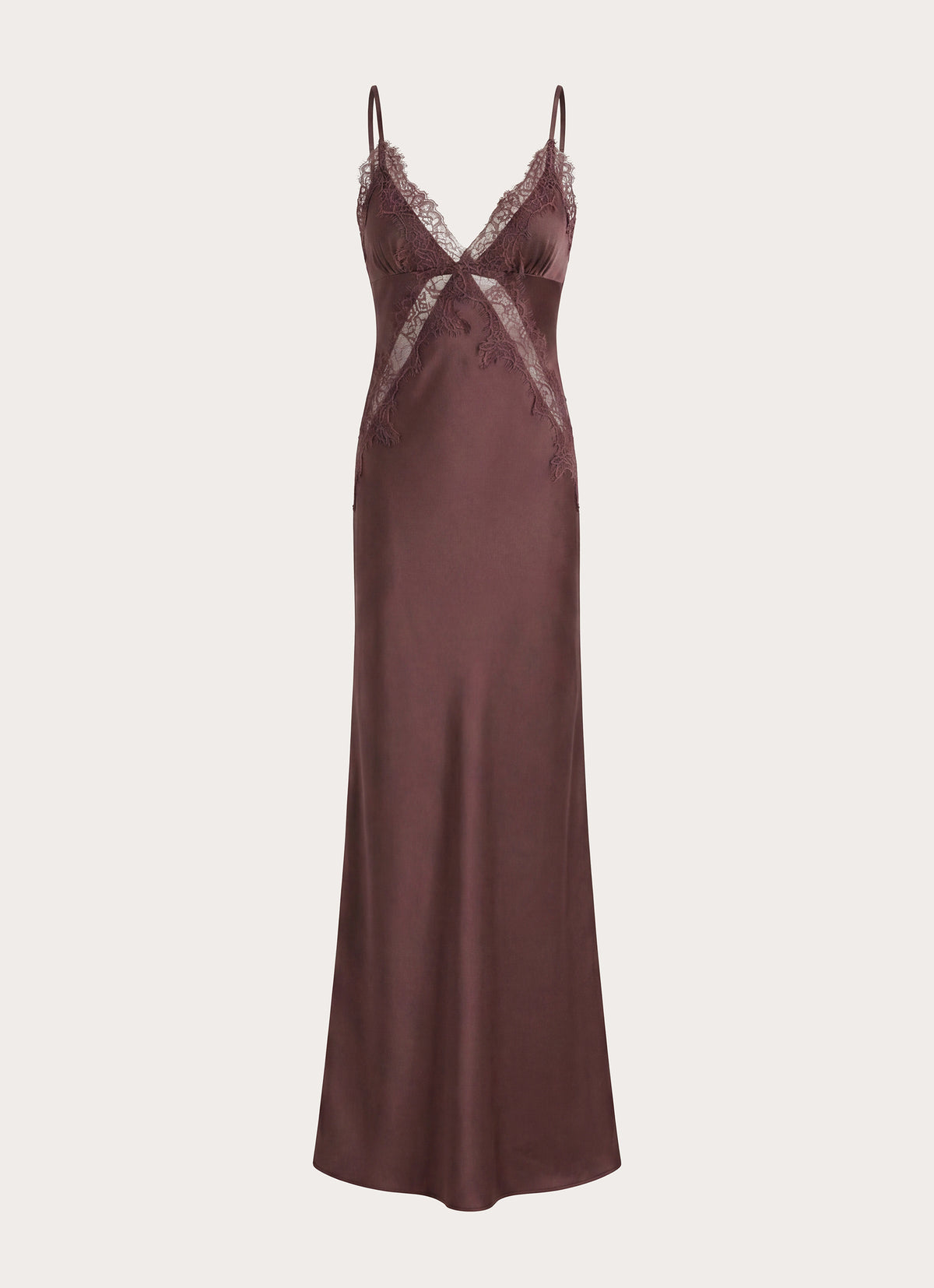 Winona Night Slip Dress - Chocolate