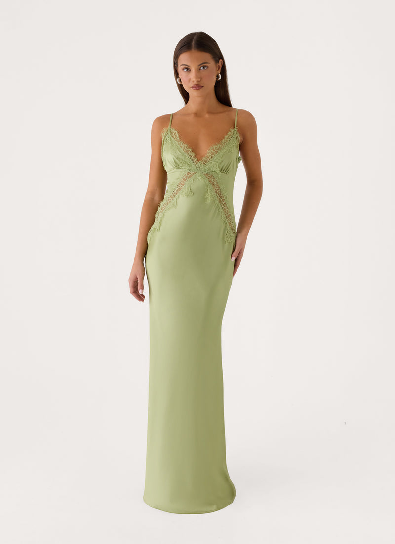 Winona Night Slip Dress - Green