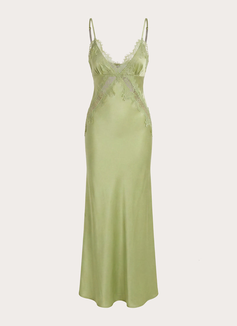 Winona Night Slip Dress - Green