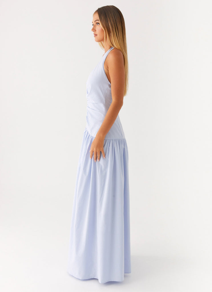 Worth The Wait Maxi Dress - Heather Blue