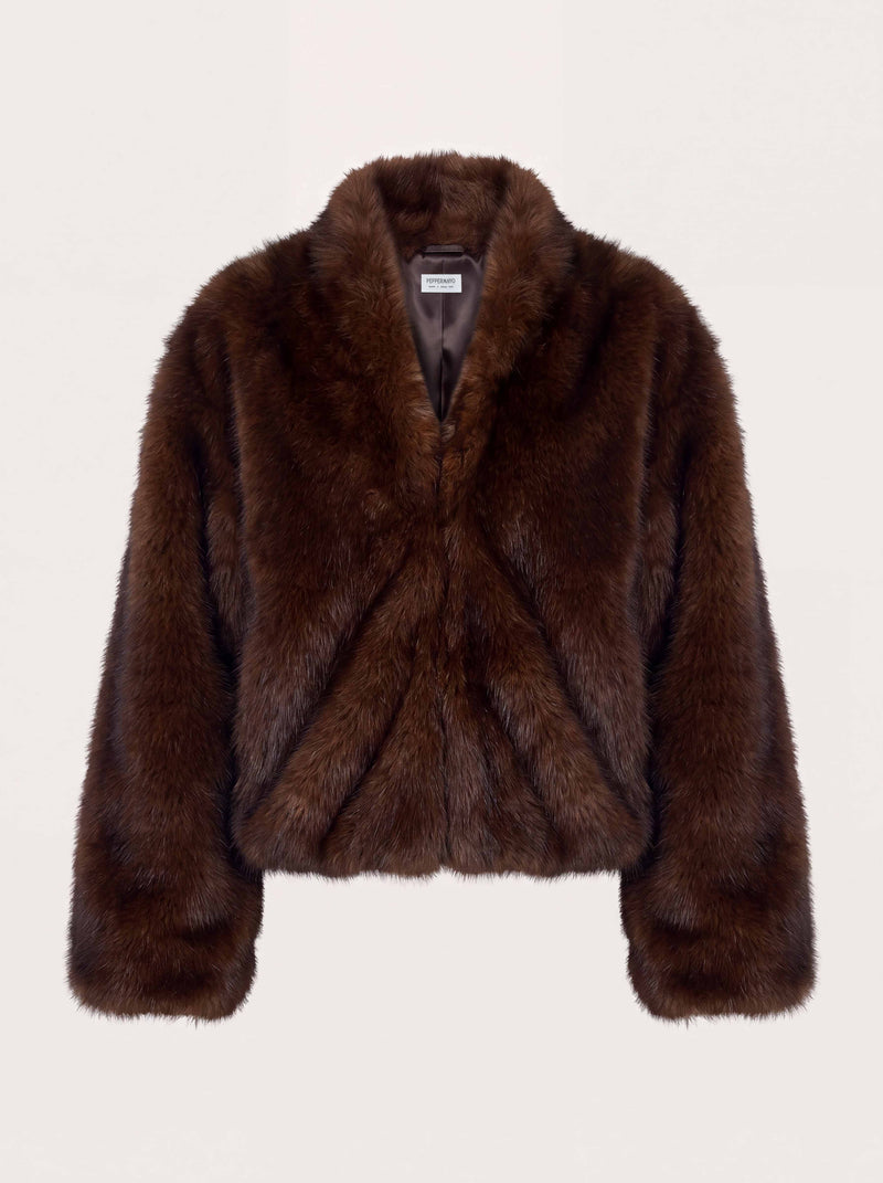 Xavier Faux Fur Jacket - Smokey Fox