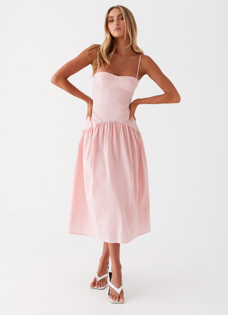 Yvette Corset Midi Dress - Pink Peppermayo Yvette Corset Midi Dress - Pink Peppermayo