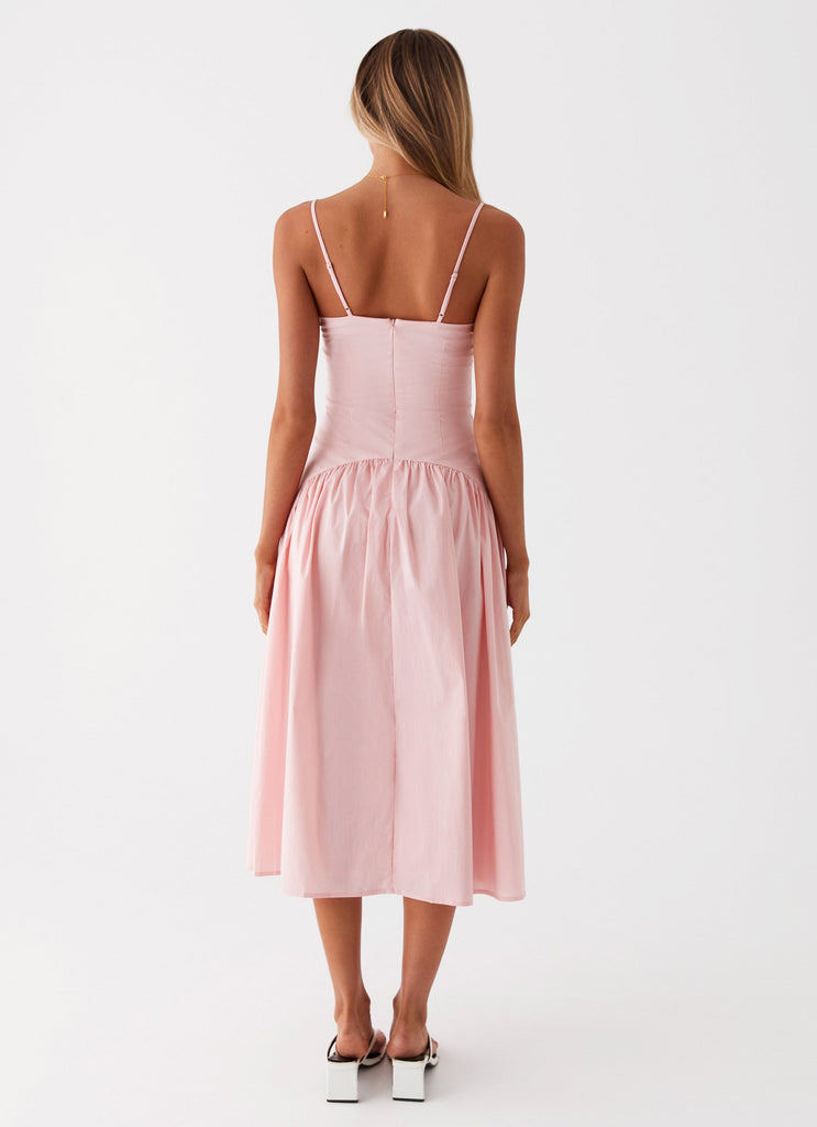 Yvette Corset Midi Dress - Pink Yvette Corset Midi Dress - Pink