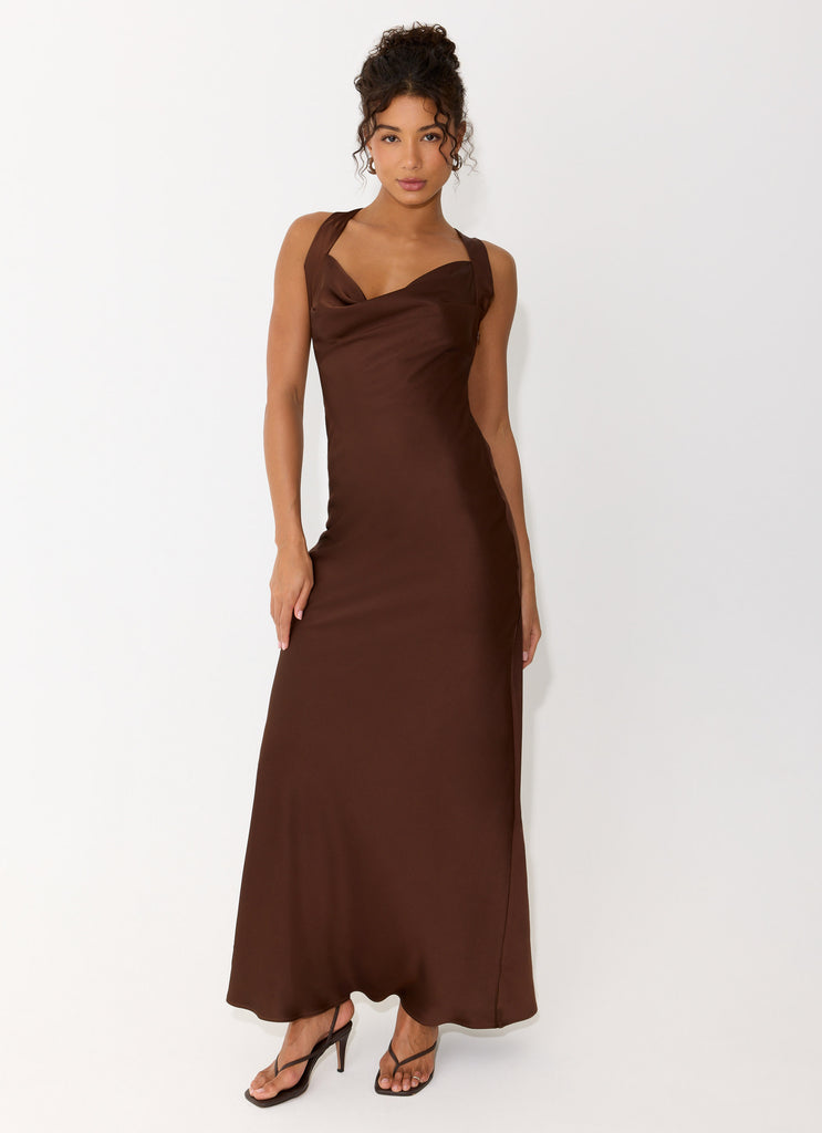Zandie Maxi Dress - Chocolate Torte