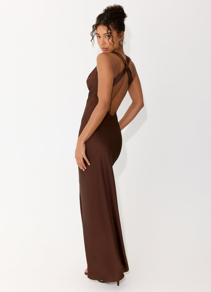 Zandie Maxi Dress - Chocolate Torte