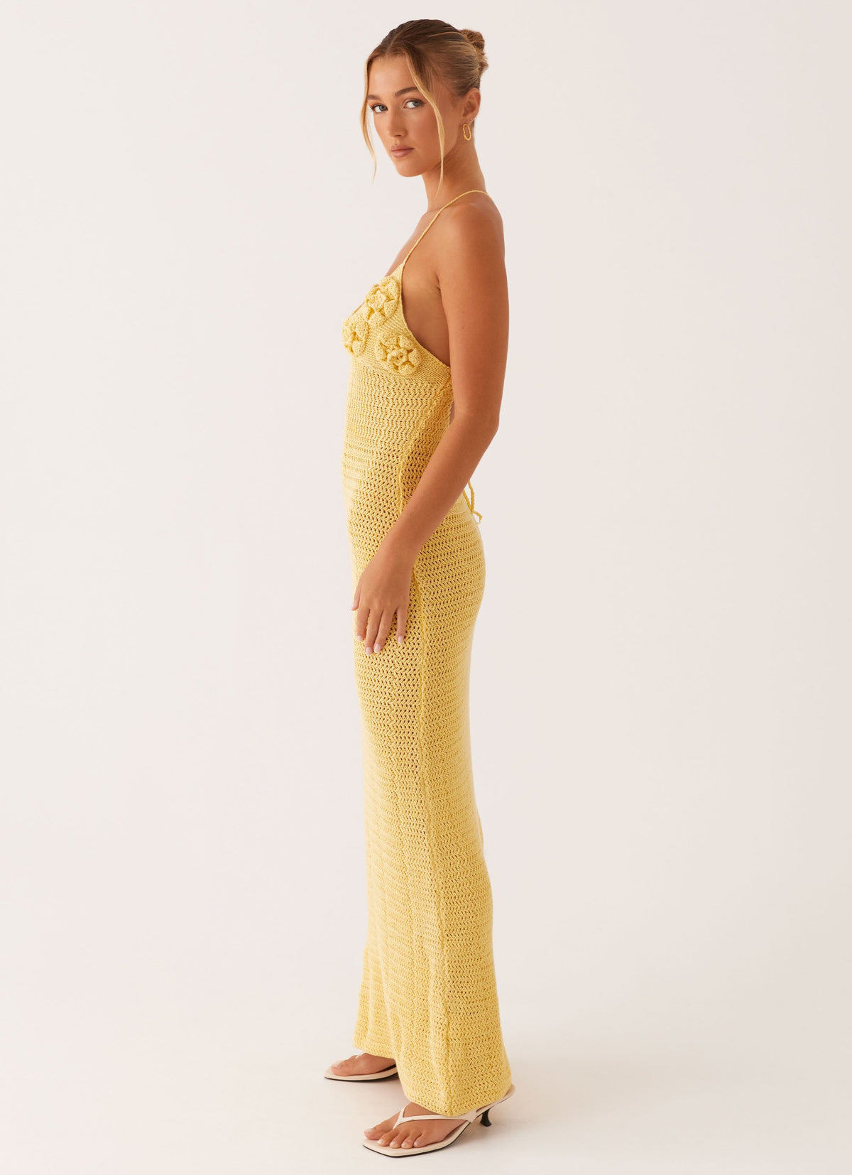 Zara Rose Crochet Maxi Dress