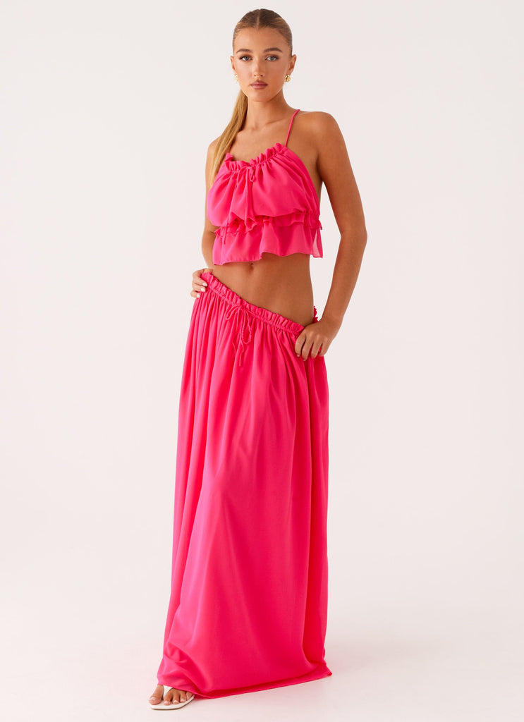 Zaya Backless Top - Fuchsia