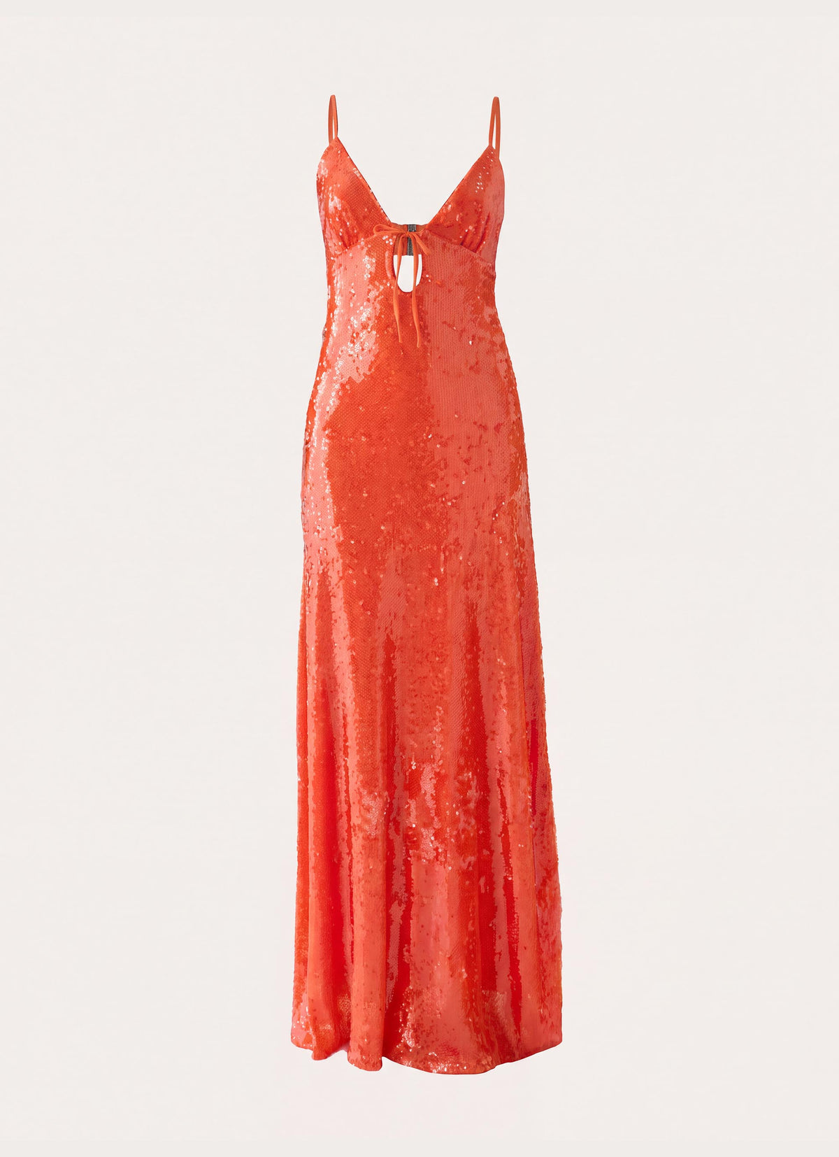 Zelie Sequin Maxi Dress - Orange