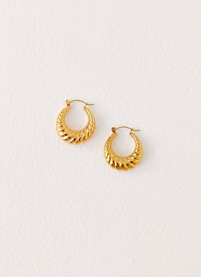 Zuri Hoop Earrings - Gold