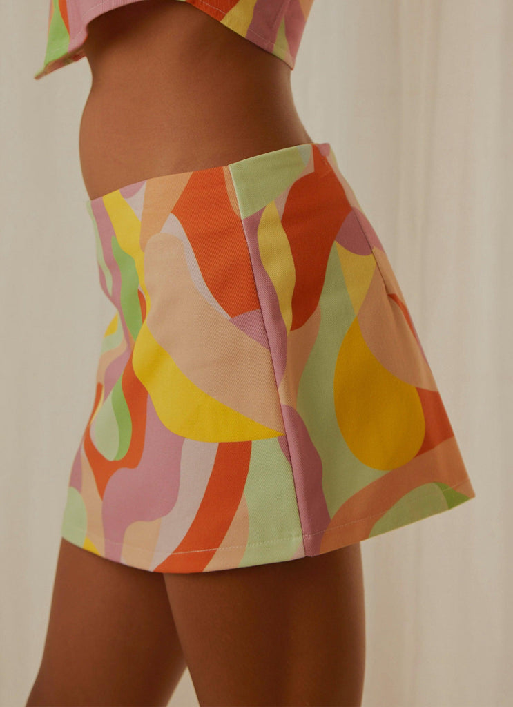 Morning Market Mini Skirt - Paloma - Peppermayo