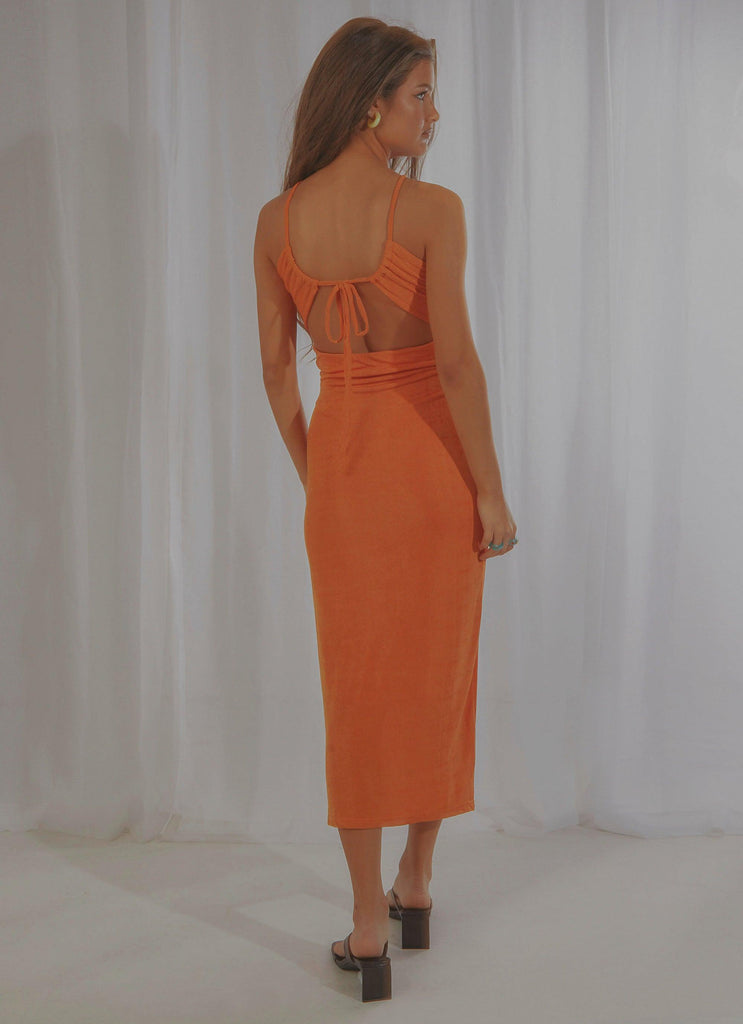 Your Revolution Midi Dress - Orange - Peppermayo