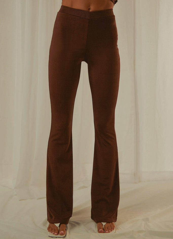 Russo Flare Pants - Chocolate