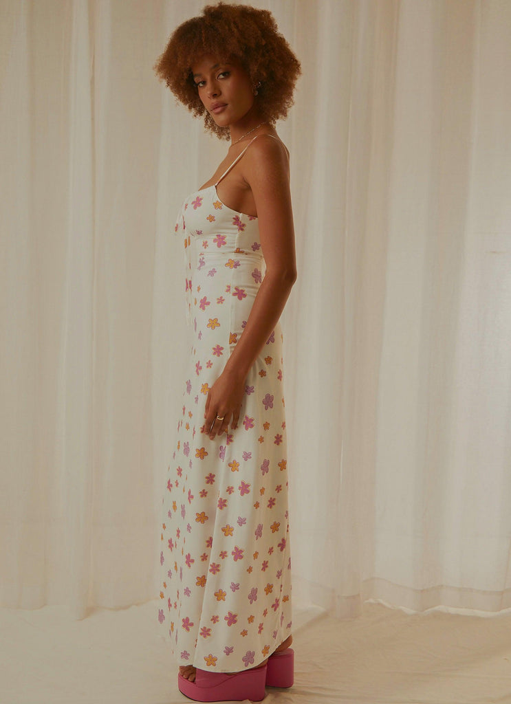Boat Rides Maxi Dress - Pink Wild Poppies - Peppermayo