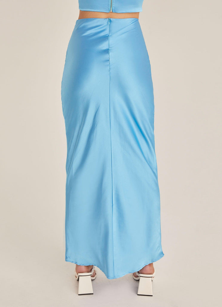 Mondello Maxi Skirt - Azure - Peppermayo