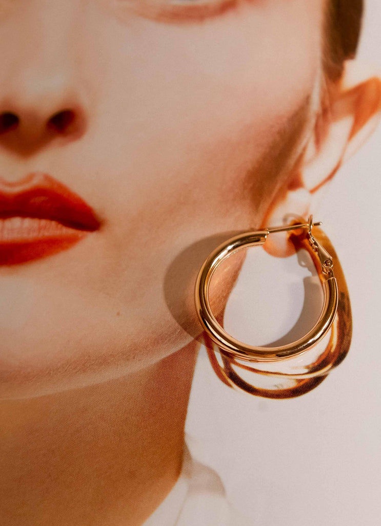 Heritage Hoop Earrings - Gold - Peppermayo