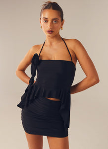 Struck By Cupid Cami Top - Black - Peppermayo
