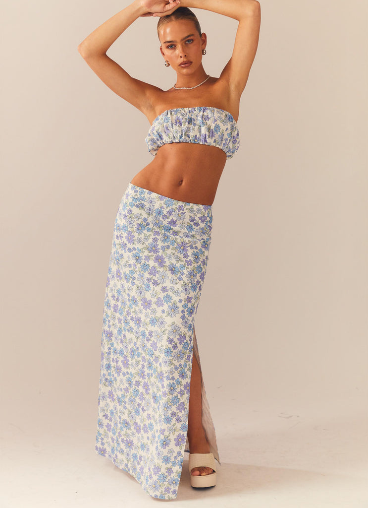 Frolicking In The Forest Maxi Skirt - Daisy Chain - Peppermayo