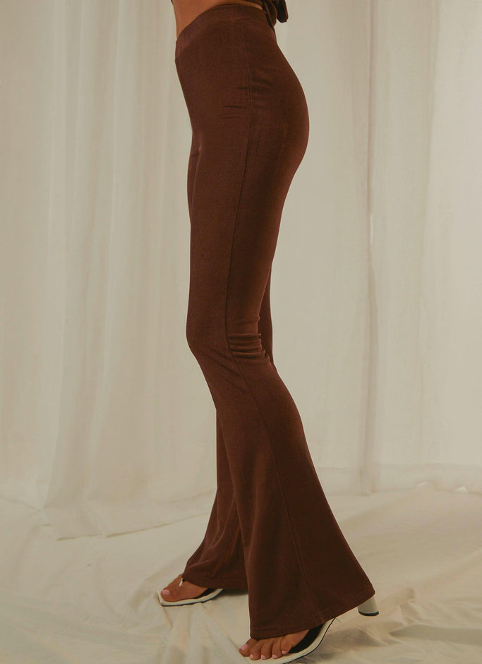 Russo Flare Pants - Chocolate