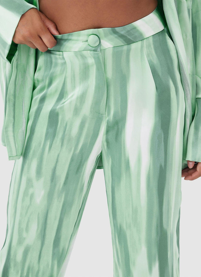Norma Trousers - Green Dye Print