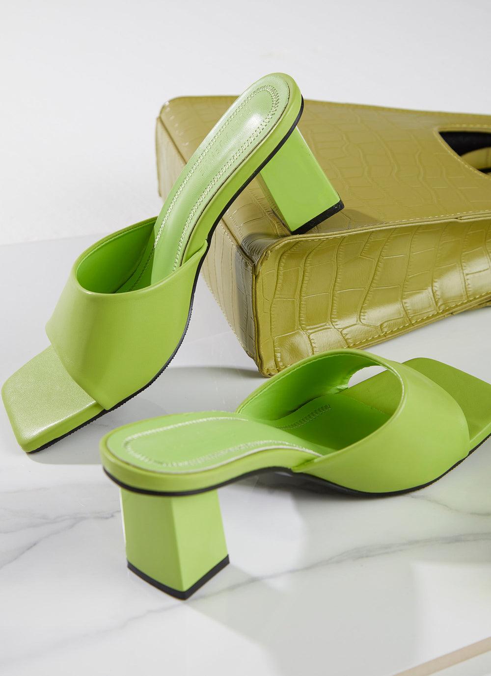Froh Feet Women Green Heels - Buy Froh Feet Women Green Heels Online at  Best Price - Shop Online for Footwears in India | Flipkart.com