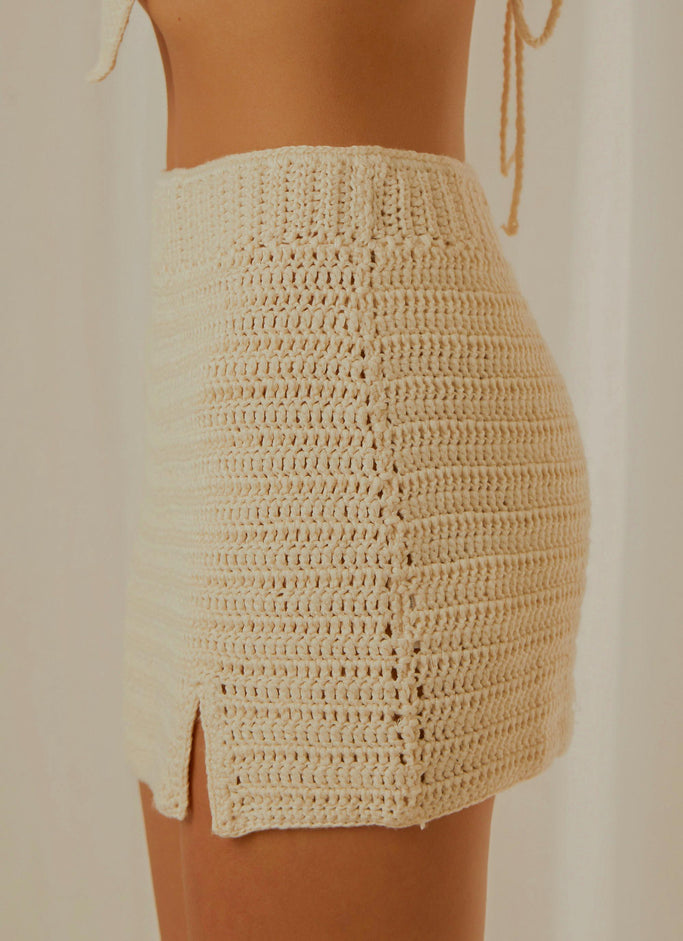 Summer Style Crochet Skirt - Coconut