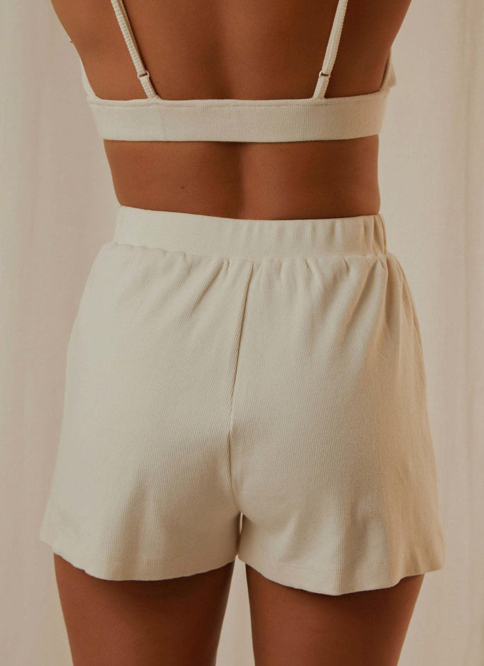 PM Basic Organic Cotton Shorts - Ivory