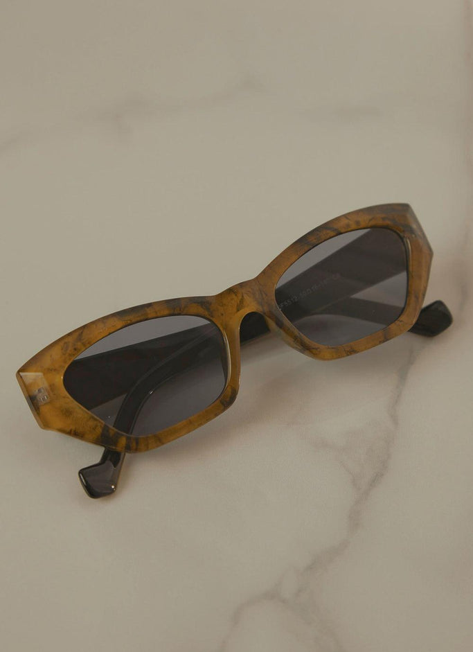 Call Me By Your Name Sunglasses - Green Tort