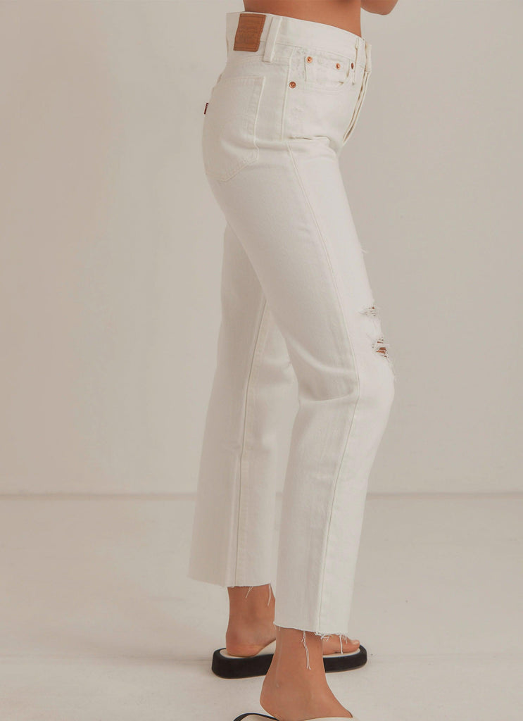 Wedgie Straight Jeans - Cloud Bank - Peppermayo