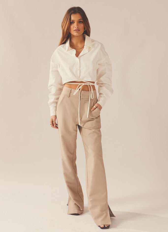 Tailored To You Tie Shirt - White