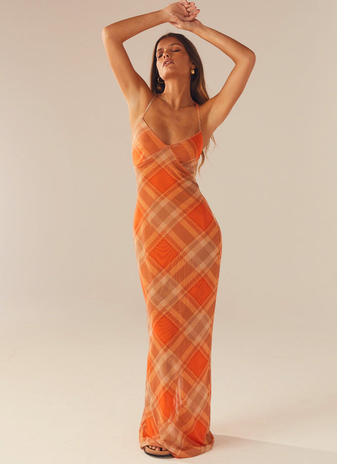 Mini dress Tiger Mist Orange size M International in Synthetic - 26638328