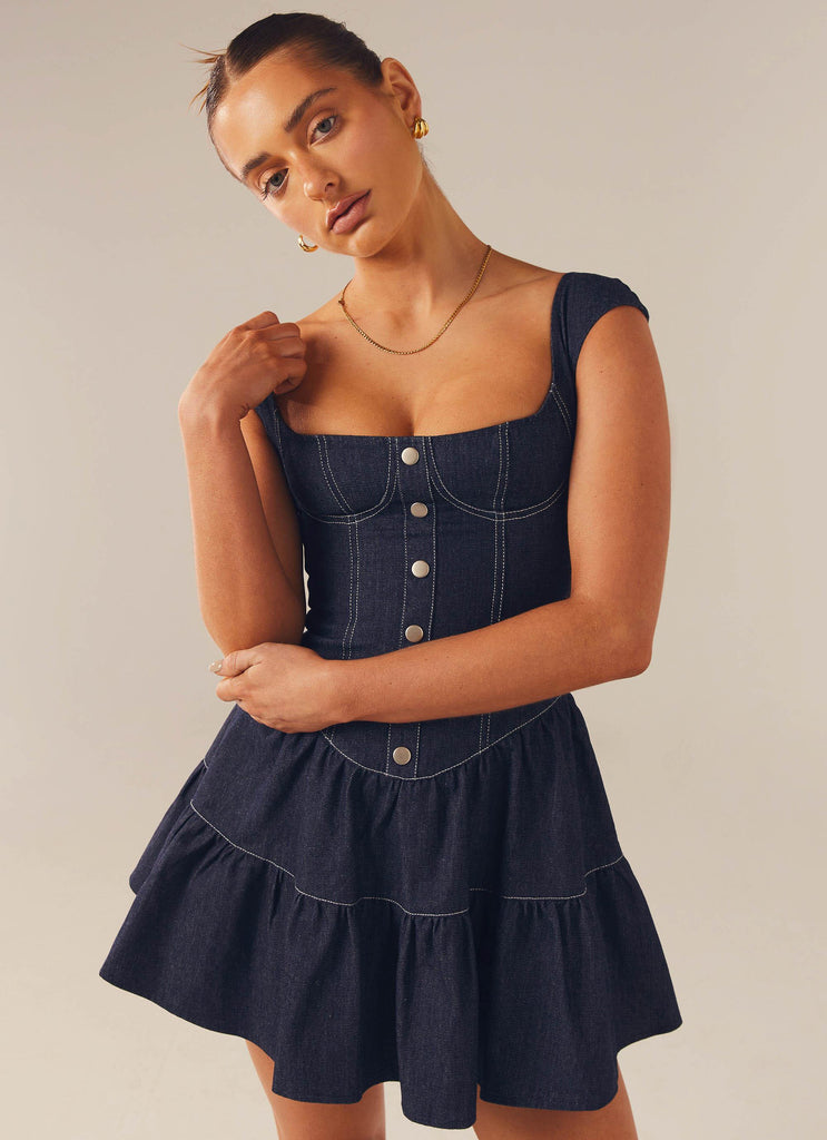 Isabella Denim Bustier Dress Isabella Denim Bustier Dress