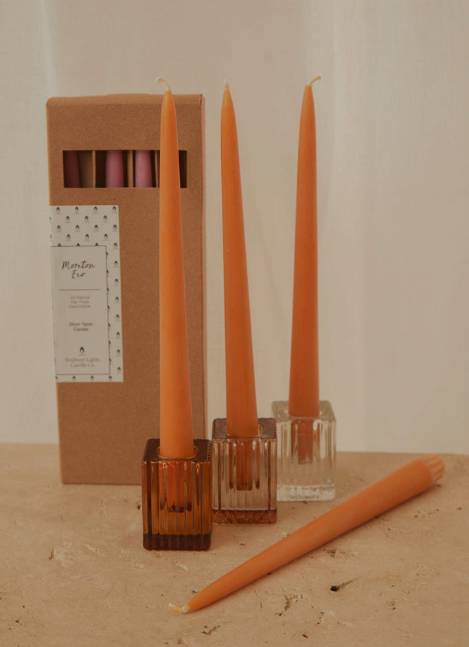 Moreton Eco Taper Candle Pack of 4 - Orange