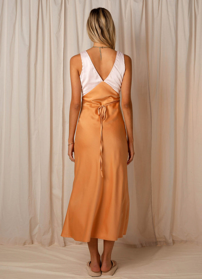 Loren Maxi Dress - Orange Splice