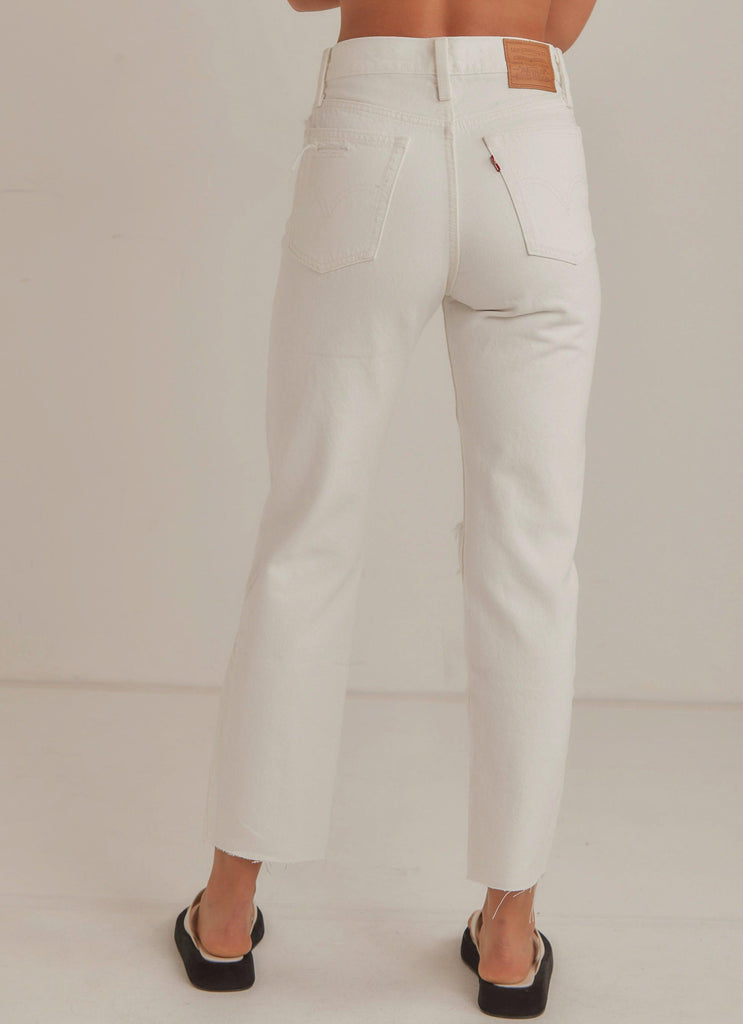Wedgie Straight Jeans - Cloud Bank - Peppermayo