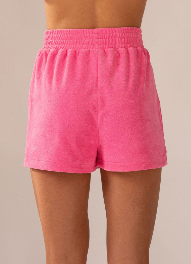 Cast Away Terry Shorts - Perry Pink - Peppermayo
