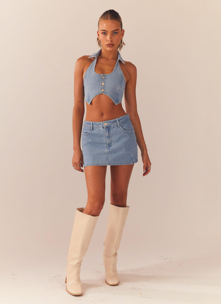 Denim Mini Skirt, Age Group : 15-25, Feature : Breathable, Comfortable at  Rs 483 / pieces in Delhi