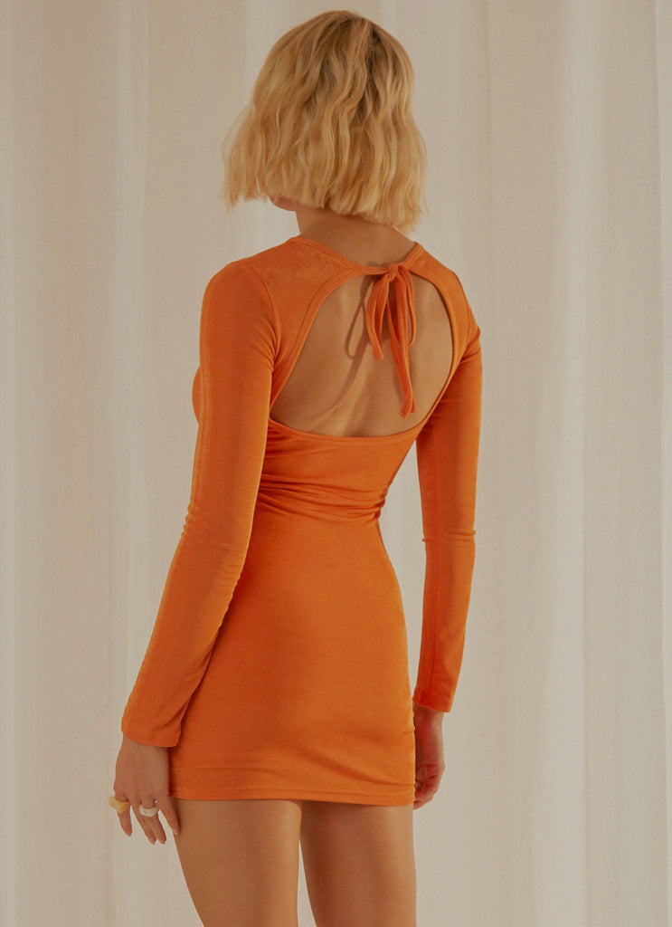 French Mood Mini Dress - Orange - Peppermayo